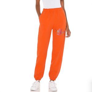 BOYS LIE 1-800 REMIX ORANGE BEDAZZLED CUPID COTTON SWEATPANTS SIZE M